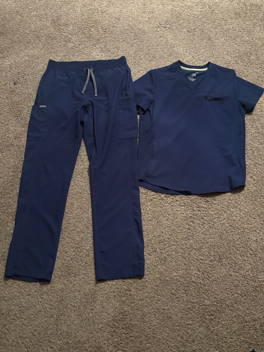 Landau Forward Navy Blue Scrub Set - Top & Pants